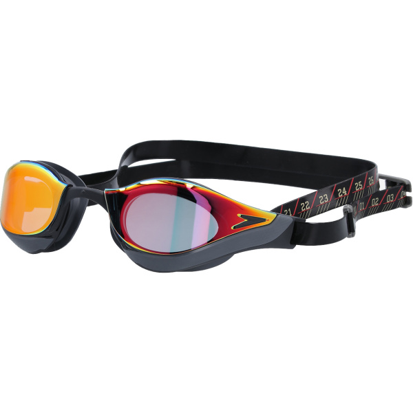 Очки для плавания Speedo Fastskin Pure Focus Mirror (зеркальные; черный/бирюзовый/золотой)
